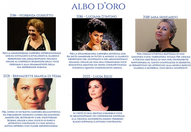 Premio Alboni  -  Albo d'Oro - Amici della Musica  "A. Bonci"